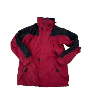 Helly Hansen Vintage Red Hooded Ski Snowboard Winter Jacket Men's Size Medium